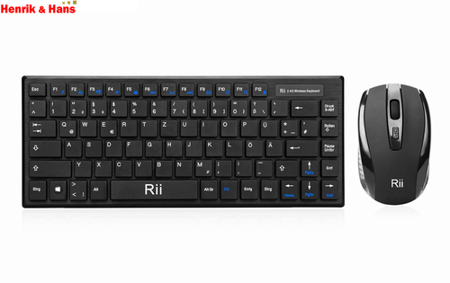 Rii RK700 Kabellos Funk Tastatur Maus Set Wireless Keyboard Mouse Combo Deutsch