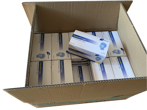 1000 St. Meditrade Suavel Protec OP Atemschutzmaske 3-lagig Blau, ✔️1 Karton, 20x  50St. in der OVP